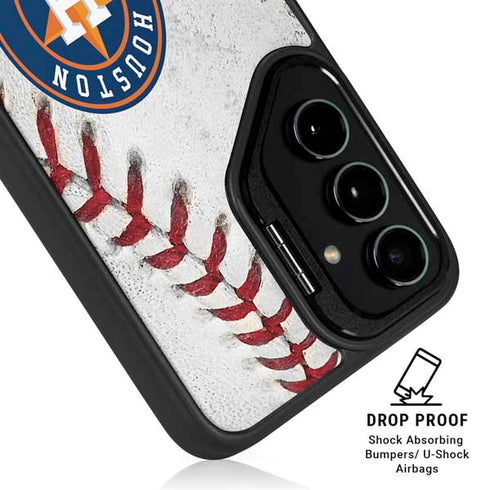 MLB Houston Astros Game Ball Galaxy S25 Kickstand Case